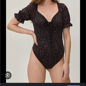 Nasty Gal floral bodysuit